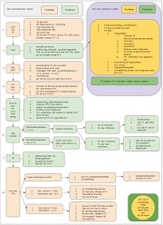 Flowchart over et struktureret PA-behandlingsforløb