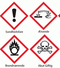 Oversigt over faresymboler til kemisk APV